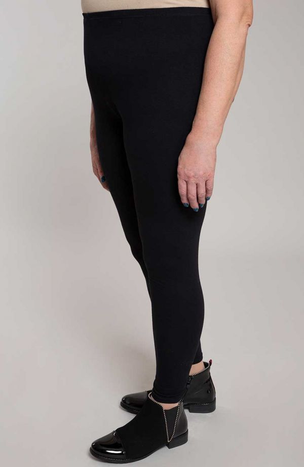 Bawełniane legginsy w czarnym kolorze