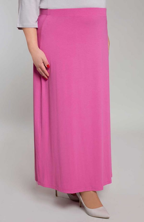 Spódnica maxi w różowym kolorze