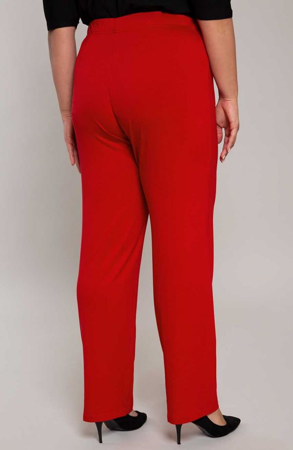 Klasyczne cienkie czerwone spodnie