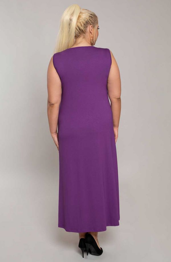 Sukienka maxi w kolorze fioletowym