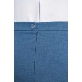 Lniana spódnica w niebieskim kolorze