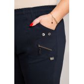 Elastyczne spodnie w kolorze granatu