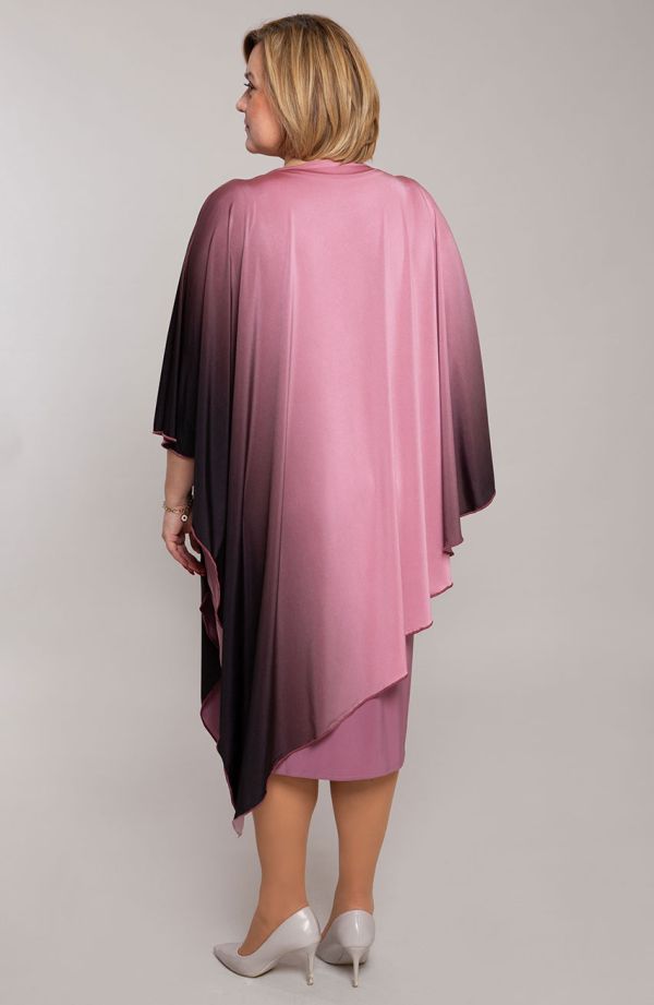 Asymetryczna sukienka różowe ombre