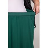 Zielona dresowa spódnica z kieszeniami
