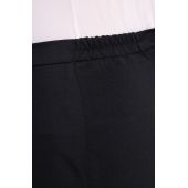Wygodne czarne spodnie plus size dla puszystych w kant