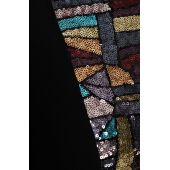 Elegancka sukienka cekinowa mozaika