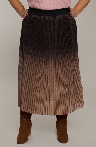 Plisowana spódnica brokatowe ombre