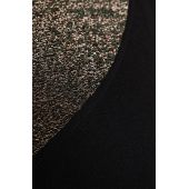 Czarna sukienka brokatowe wstawki