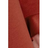 Asymetryczna czerwona tunika z broszką