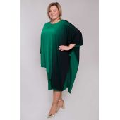 Asymetryczna sukienka zielone ombre