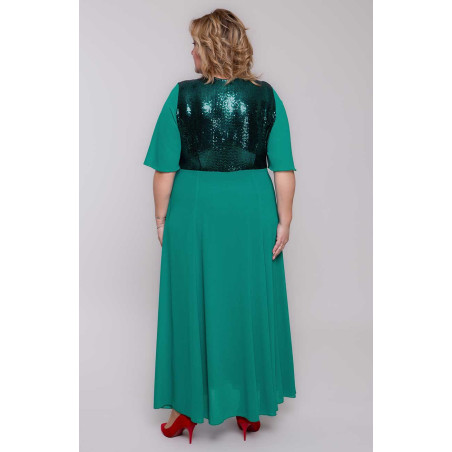 Zielona sukienka maxi