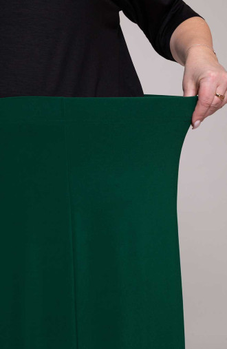 Zielona spódnica z szyfonem
