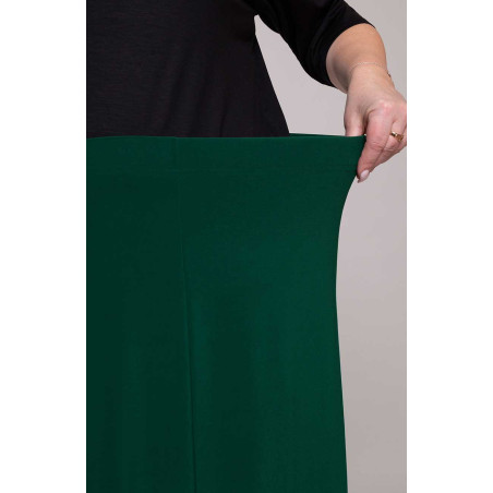 Zielona spódnica z szyfonem