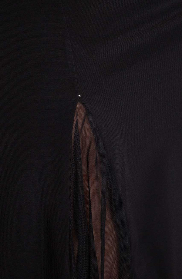 Czarna spódnica z szyfonem