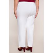 Klasyczne cienkie białe spodnie