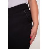 Wizytowe spodnie w kant plus size dla puszystych w kolorze czerni